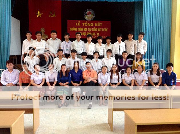Lễ tổng kết chương trình học tập chương trình tiếng Việt cơ sở cho lưu học sinh Lào K6