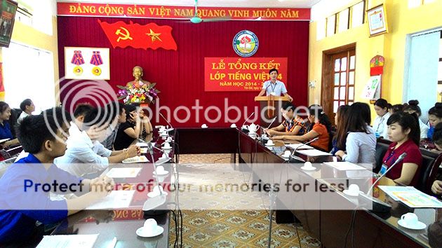 Lễ Tổng kết lớp Tiếng Việt 14 năm học 2014-2015 tại Trường Cao đẳng Sư phạm Yên Bái