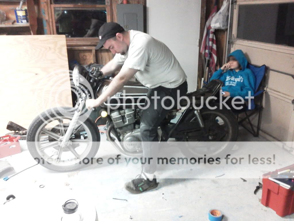 1976 yamaha xs500 cafe project...nearly road ready!!!